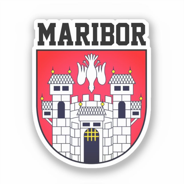 Pegatina Escudo de Maribor - ESLOVENIA (Anverso)