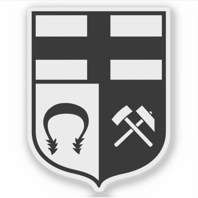 Pegatina Escudo de Marl (Alemania) (Anverso)