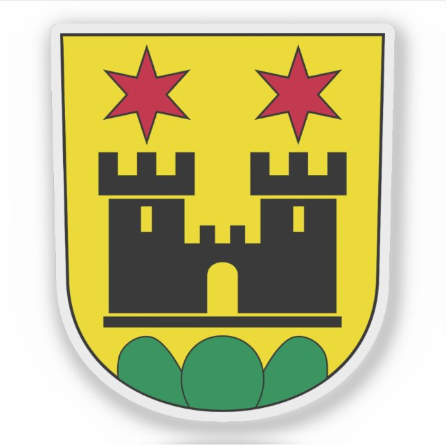 Pegatina Escudo de Meilen (Suiza) (Anverso)