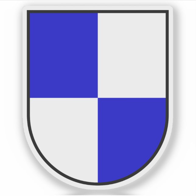 Pegatina Escudo de Metkovic, Croacia (Anverso)
