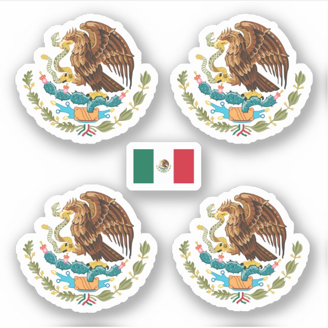 Pegatina Escudo de México (Anverso)