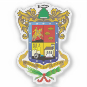 Pegatina Escudo de Michoacán de Ocampo, México