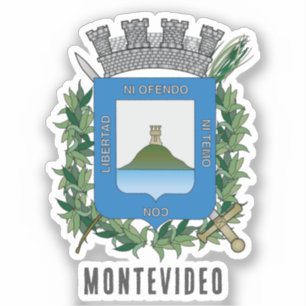 Pegatina Escudo de Montevideo, Uruguay