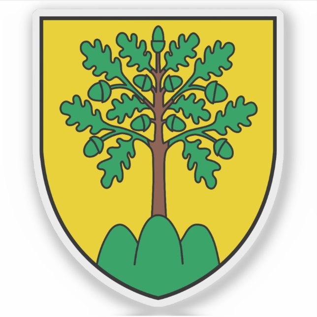 Pegatina Escudo de Monthey, Suiza (Anverso)