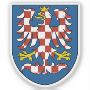Pegatina Escudo de Moravia, región histórica