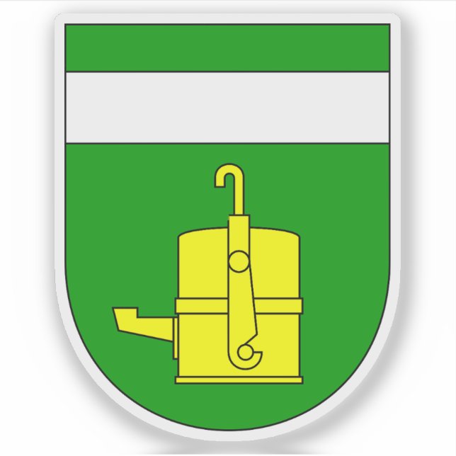 Pegatina Escudo de Mursko Sredisce, Croacia (Anverso)