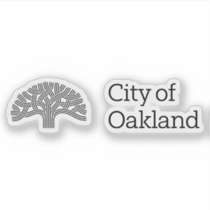 Pegatina Escudo de Oakland, California, EE. UU.