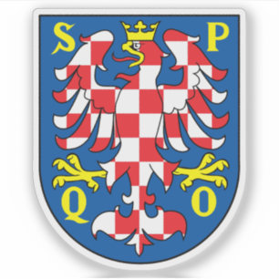 Pegatina Escudo de Olomouc, República Checa