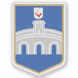 Pegatina Escudo de Osijek (Croacia)