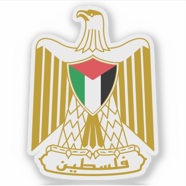 Pegatina Escudo de Palestina (Anverso)
