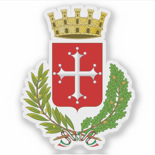 Pegatina Escudo de Pisa (Italia) (Anverso)