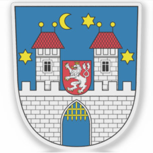 Pegatina Escudo de Písek, República Checa