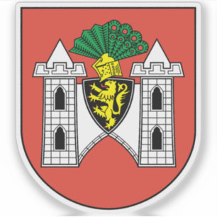 Pegatina Escudo de Plauen (Alemania)