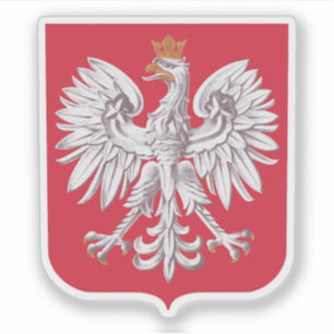 Pegatina Escudo de Polonia - v3