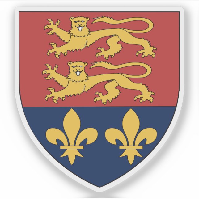 Pegatina Escudo de Portlaoise (Port Laoise) (Anverso)