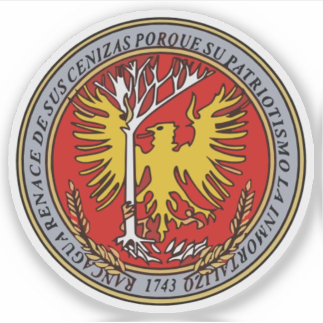 Pegatina Escudo de Rancagua, Chile (Anverso)