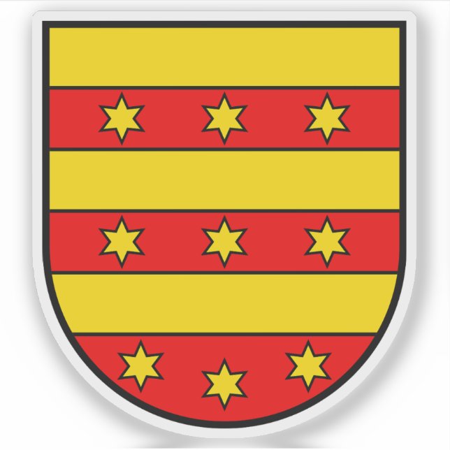 Pegatina Escudo de Rheinfelden (Aargau), Suiza (Anverso)