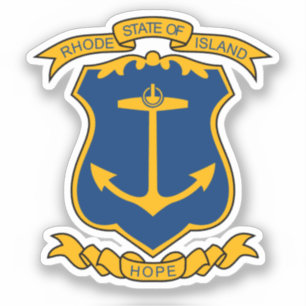 Pegatina Escudo de Rhode Island Magnet
