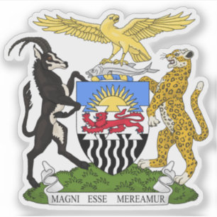 Pegatina Escudo de Rhodesia y Nyasaland (1953-1963)