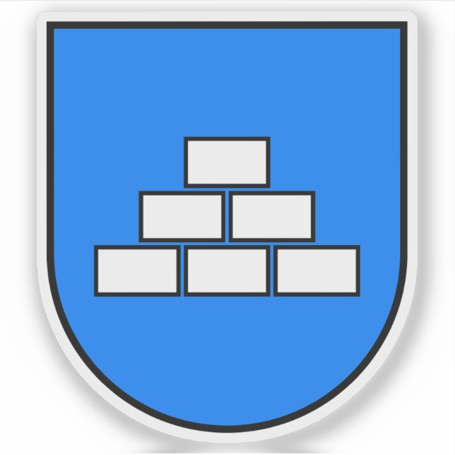 Pegatina Escudo de Riehen (Suiza) (Anverso)