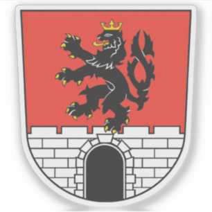 Pegatina Escudo de Rožnov pod Radhoštěm, Checia