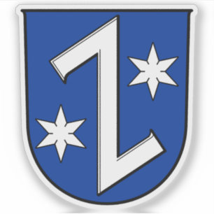 Pegatina Escudo de Rüsselsheim am Main, Alemania