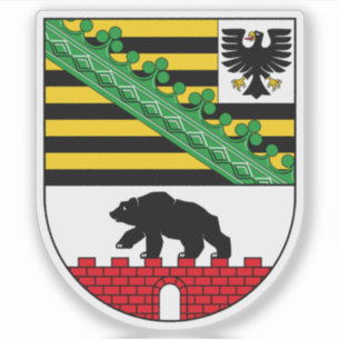Pegatina Escudo de Sajonia-Anhalt (Sachsen-Anhalt)