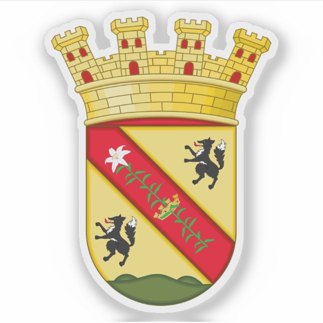 Pegatina Escudo de Salliqueló partido, Argentina (Anverso)