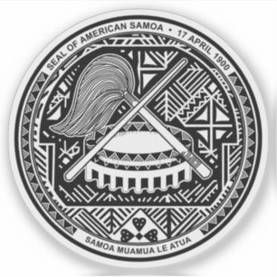 Pegatina Escudo de Samoa Americana, Estados Unidos