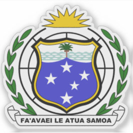 Pegatina Escudo de Samoa Occidental (1951-1962)