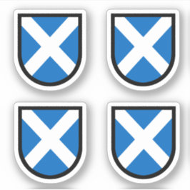 Pegatina Escudo de San Andrés - 4 hacia arriba - Corte de c