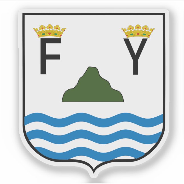 Pegatina Escudo de San Felipe de Puerto Plata (Anverso)