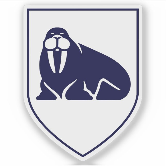 Pegatina Escudo de Sandgerði (Islandia) (Anverso)