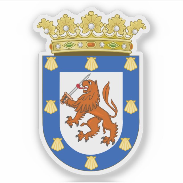 Pegatina Escudo de Santiago, Chile (Anverso)
