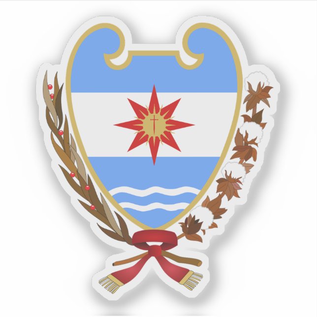 Pegatina Escudo de Santiago del Estero, Argentina (Anverso)