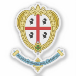 Pegatina Escudo de Sardegna (Italia)