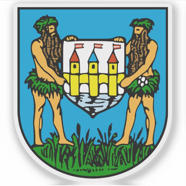 Pegatina Escudo de Schwechat, Austria (Anverso)