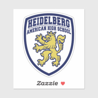 Pegatina Escudo de secundaria estadounidense Heidelberg