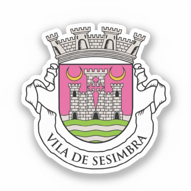 Pegatina Escudo de Sesimbra - PORTUGAL (Anverso)