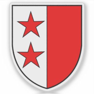 Pegatina Escudo de Sion (Suiza)