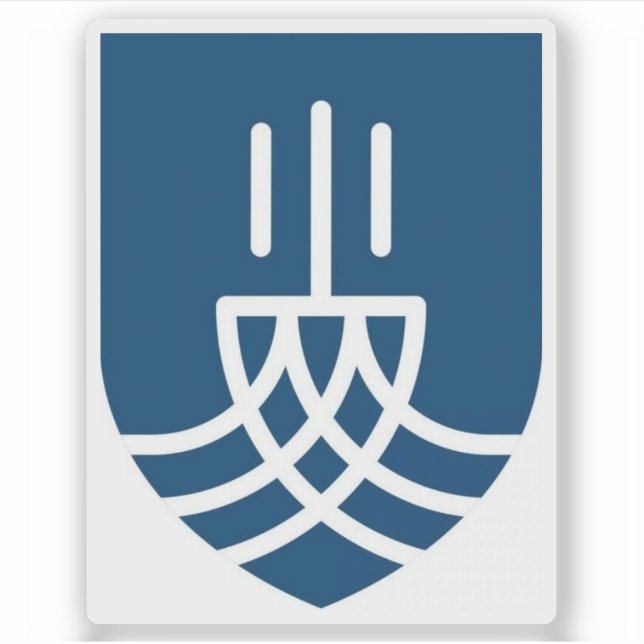 Pegatina Escudo de Suðurnesjabr, Islandia (Anverso)