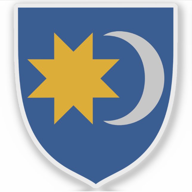 Pegatina Escudo de Szekely Land, Szeklerland (Rumania) (Anverso)