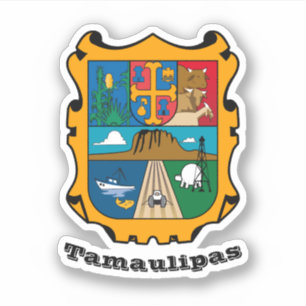 Pegatina Escudo de Tamaulipas (estado), México