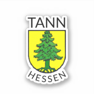 Pegatina Escudo de Tann, Hesse (Alemania)