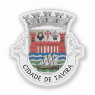 Pegatina Escudo de Tavira, Portugal