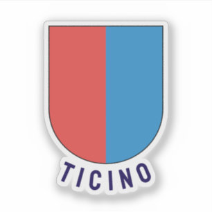 Pegatina Escudo de Ticino, Suiza