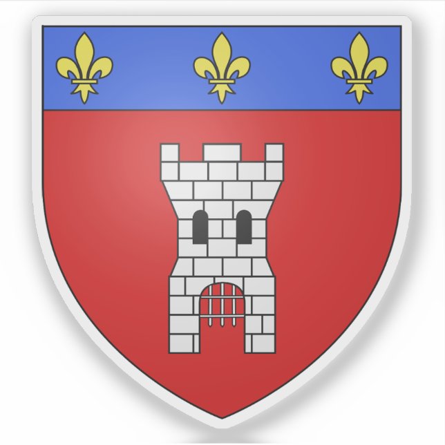 Pegatina Escudo de Tournai (Bélgica) (Anverso)