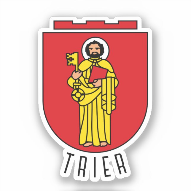 Pegatina Escudo de Trier, Alemania (Anverso)