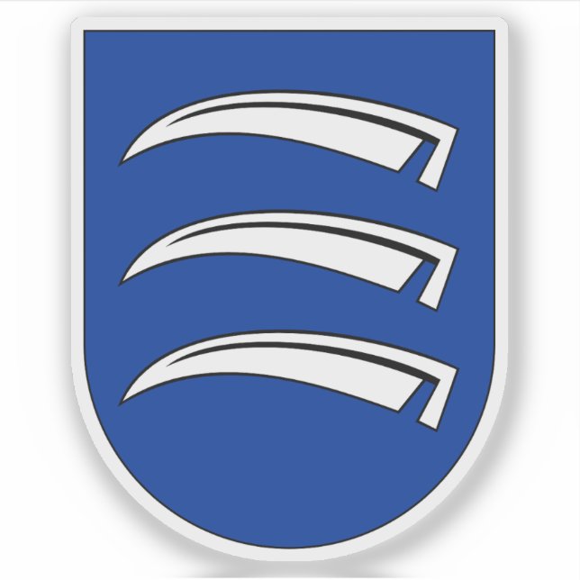 Pegatina Escudo de Triesen, Liechtenstein (Anverso)