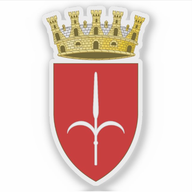 Pegatina Escudo de Trieste, Italia (Anverso)
